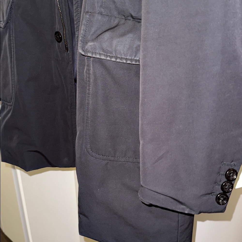 Moncler Men's Insulated Black Trench Coat - Picture 6 of 14